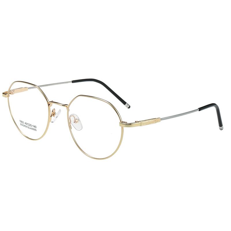 

Fashion Vintage Unisex Round Metal Frame Glasses Large Size Spectacle Frame Optical Spectacle 0 -0.5 -0.75 -1.0 To -6.0 0