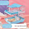 2/3 Layer Acrylic Pet Hamster Cage Transparent Oversized Double Deck Villa for Hamster Guinea Pig Small Animals Feeding