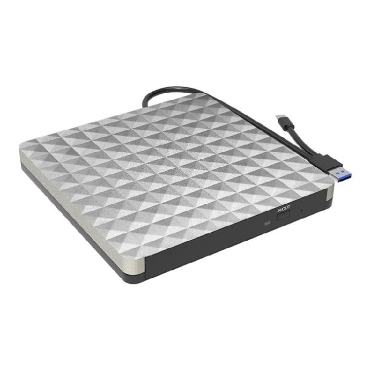 

USB3.0 Type C External DVD Writer Drives Burners Diamond Reader Player Optical Drives for Laptop PC DVD Burners 1 серебряный серый