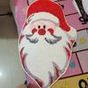 HOMZY Christmas Carpet Christmas Tree Santa Claus Snowman Shape Quick Water Absorbent Anti-Slip Backing New Year Decor Hotel Kitchen Bedroom Rug