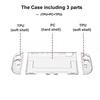 For Switch 2 Game Console Detachable All Inclusive Protective Case, TPU Soft Shell controller+PC Transparent Middle Frame