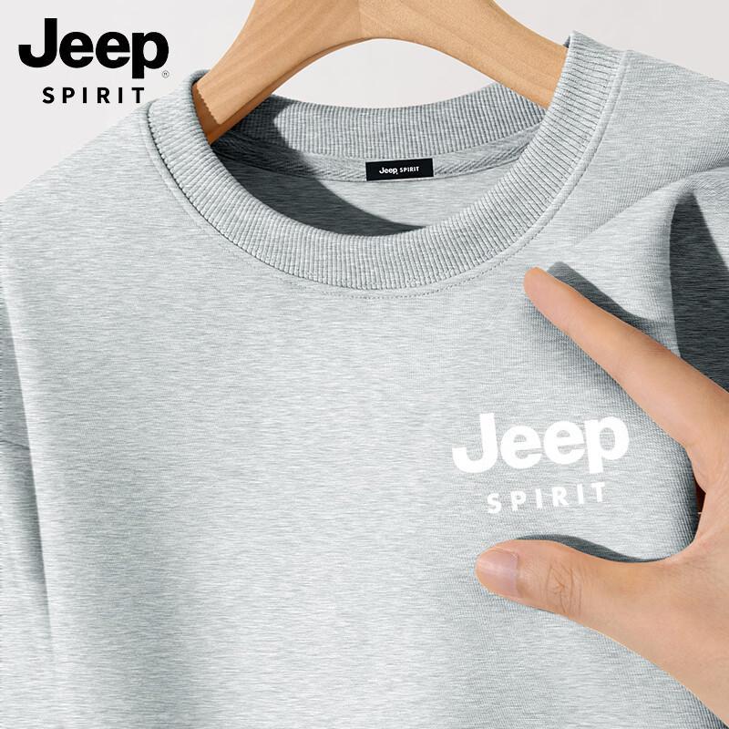 

JEEP SPIRIT Men s Crew Neck Printed Sweatshirt L