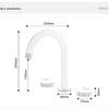 Black Bathroom Faucet Widespread Basin Faucet Sink Tap Brass Marble Bathroom Sink Faucet 3 Hole Brass Chrome Hot Cold Water Tap