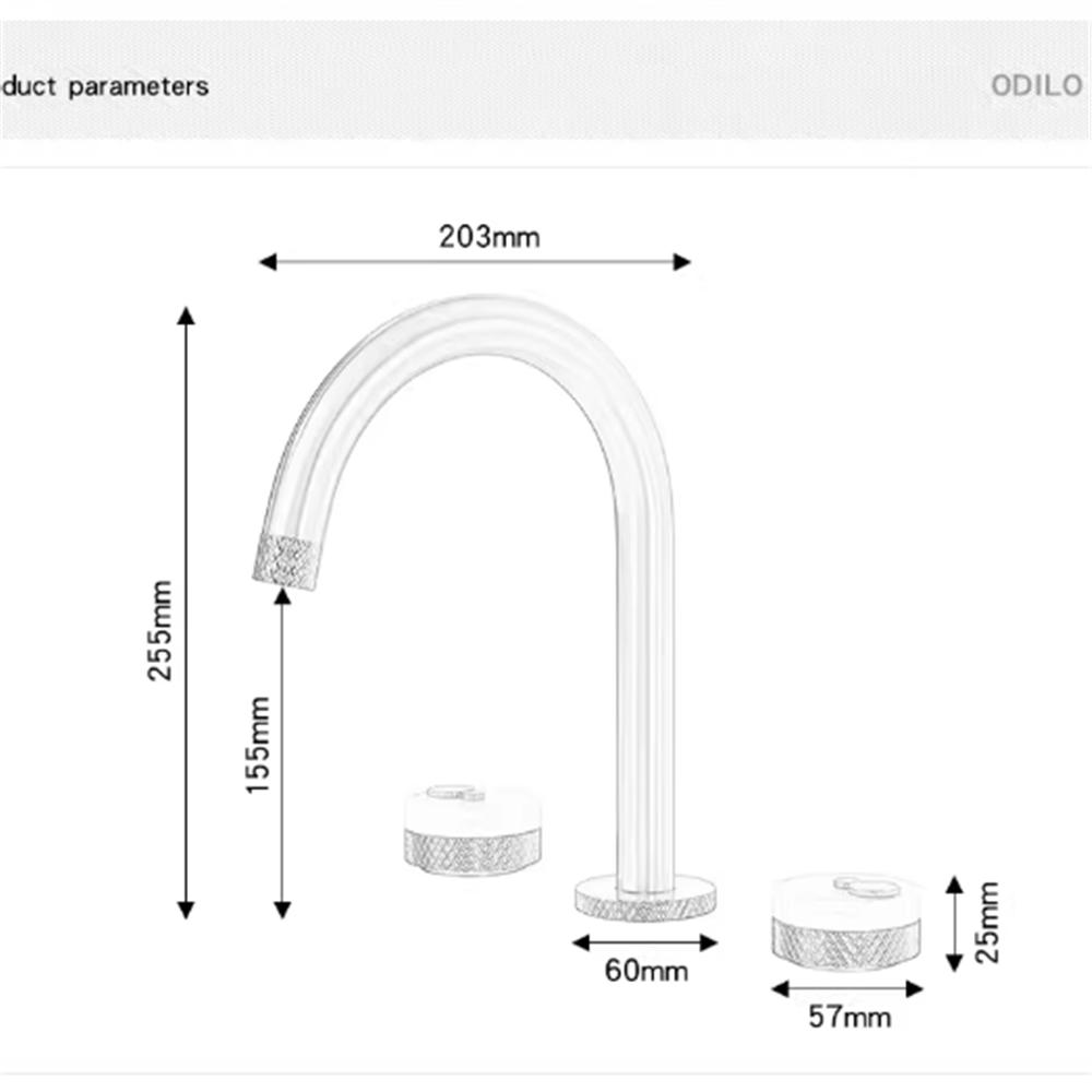 Black Bathroom Faucet Widespread Basin Faucet Sink Tap Brass Marble Bathroom Sink Faucet 3 Hole Brass Chrome Hot Cold Water Tap