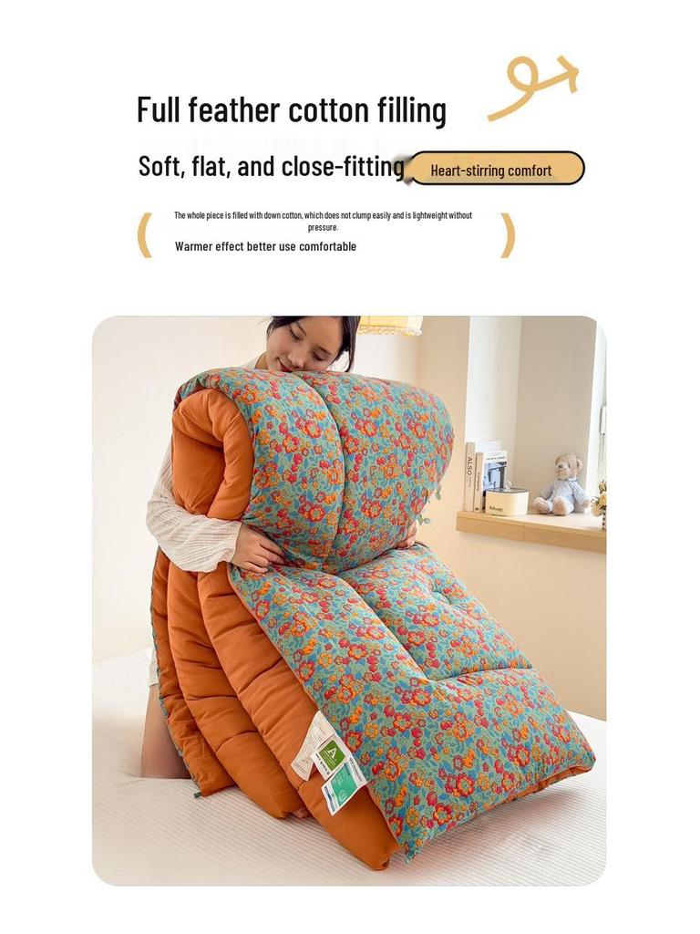 10A Antibacterial Thickened Double-Layer Gauze Quilt - Warm for Winter, Spring, and Autumn
