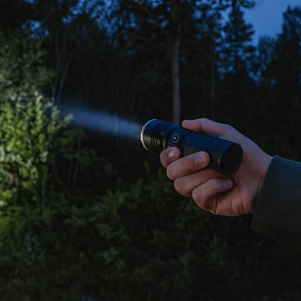 Strong Light Aluminum Zinc Zinc Alloy Flashlight USB Rechargeable LED Pocket Flashlights  Emergency Use