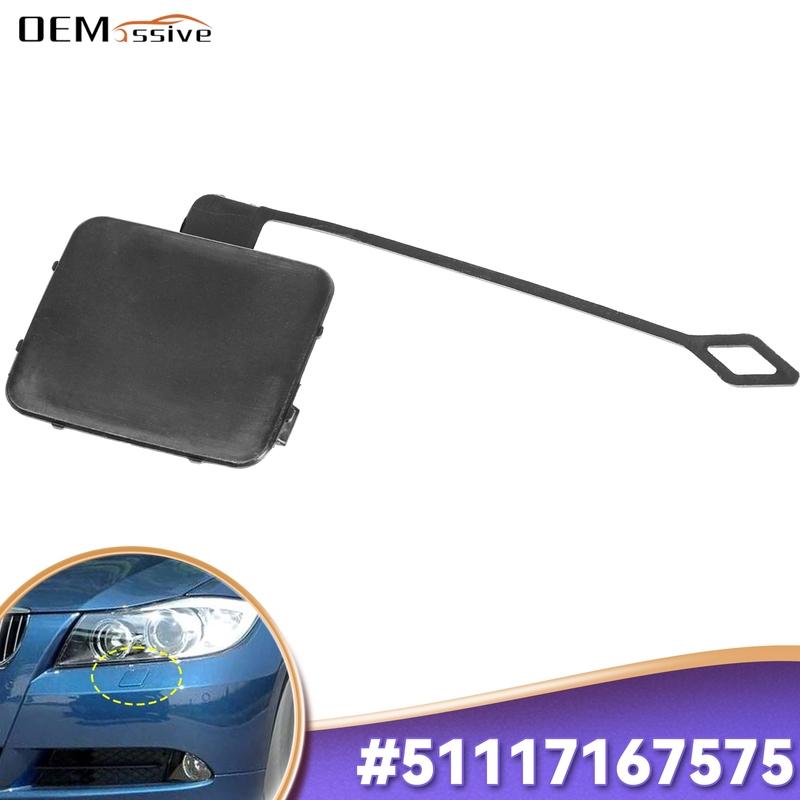 Car Front Bumper Tow Hook Eye Cover Cap Unprimed For BMW 3 Series E90 2005 - 2008 325i 328i 330i M3 Accessories OE# 51117167575