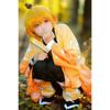 Agatsuma Zenitsu Cosplay Costume Wig Haori Embroidery Top Elastic Pants Belt Rose Net Cos Halloween Christmas Gift