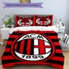 3pcs A-AC Milan Design Cover Set - HD Printed Bedding with 1 Cover and 2 Pillowcases - Perfect for Home and Dorm Decor