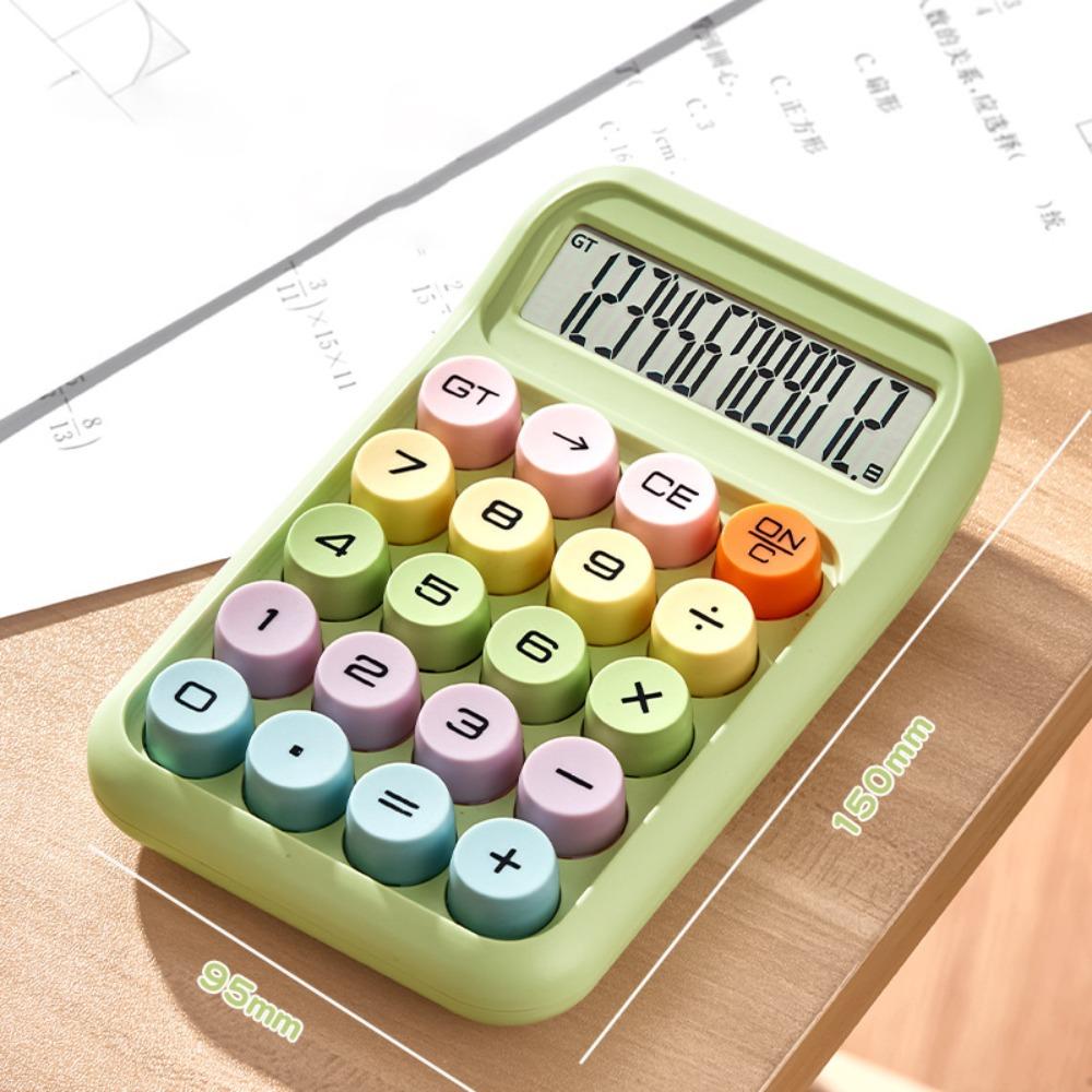 

Арифметический калькулятор с большим экраном Противоскользящая подкладка Мини-карманный калькулятор Снова в школу зелёный