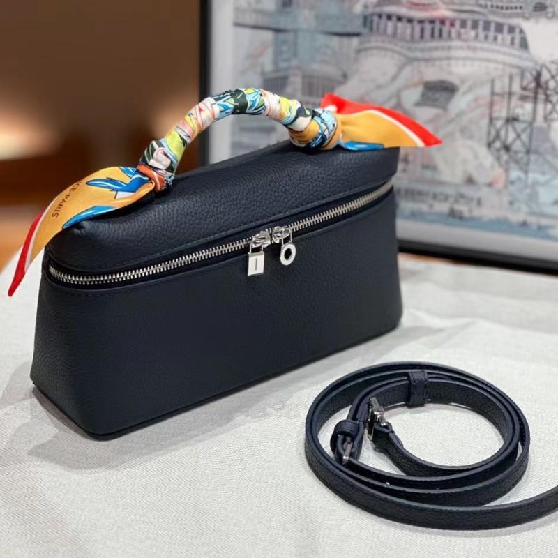 LP19 Äkta Läder Matlåda Handväska - Kohud Clutch & Axelväska