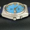 VINTAGE RICOH R31 AUTOMATIC JAPAN MENS SKY BLUE COLOR DIAL WATCH a707907-1