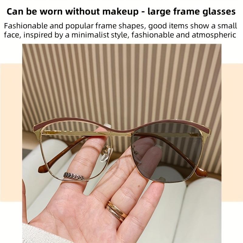 Trendy Blue Light Blocking Glasses For Women Fashionable High End Anti Radiation Eyewear With One Piece Beam Frame