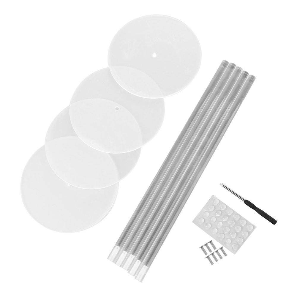 5Pcs DIY Clear Donut Stands Wedding Table Decoration 30cm Doughnut Holder Practical Acrylic Dessert Display Stand Bagel