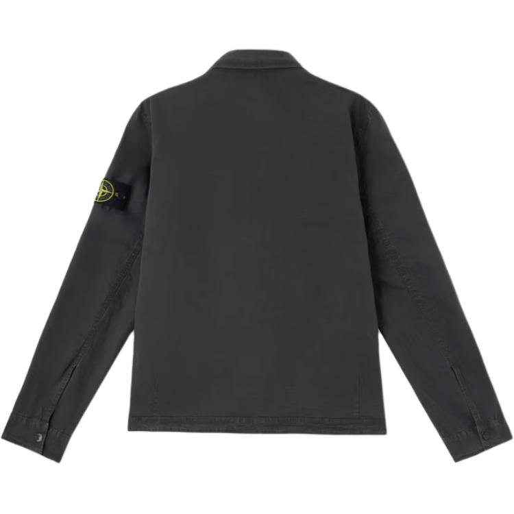 STONE ISLAND Washed Vintage Zip Jacket Men Jackets Carbon-Black K1S151200032S00WN-V0165