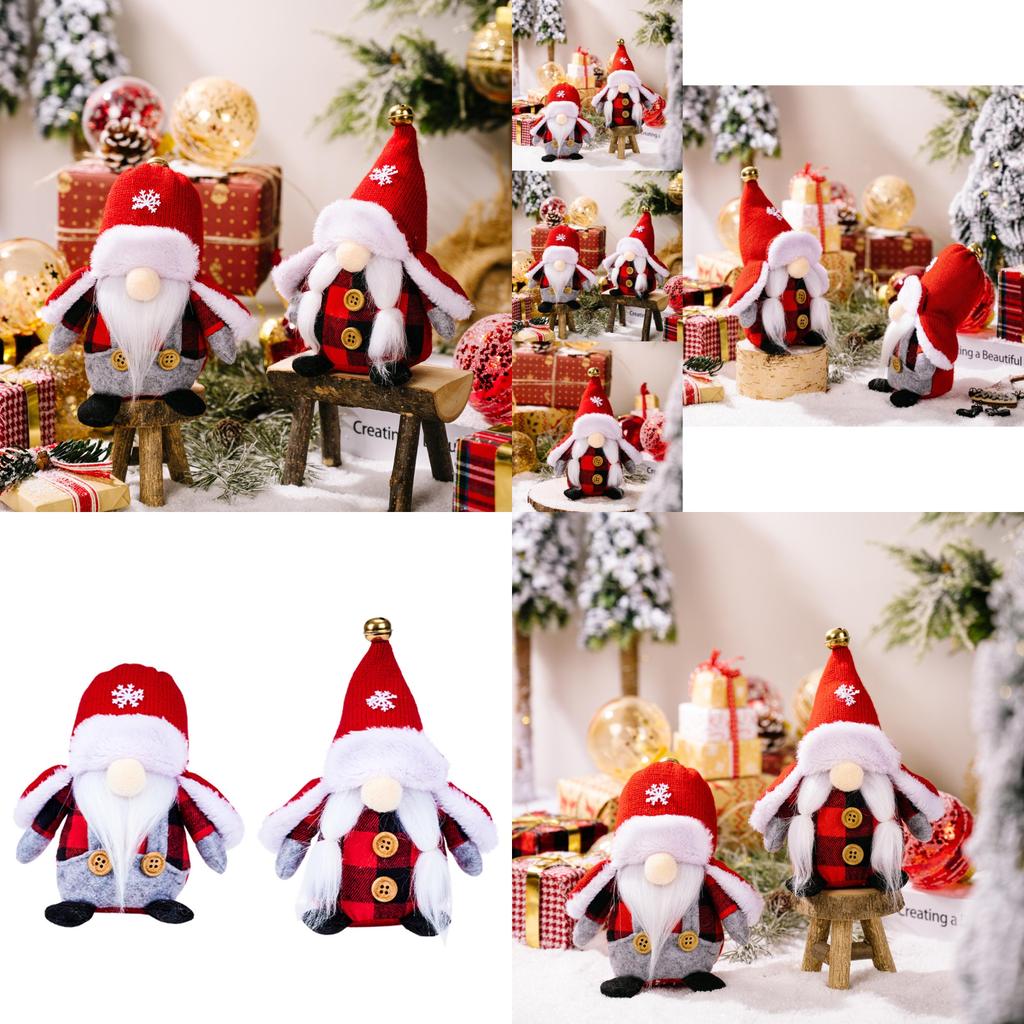 Charming Christmas No-face Doll Decoration Plush Gnome For Seasonal Celebrations