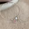 Sweet Heart & Star Charm Bracelet – Fashionable, Versatile Accessory with Bow Design