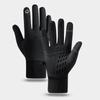 Luvas de Zíper com Tela Sensível ao Toque Outono/Inverno: Capa de Dedo Duplo para Pesca, Ciclismo, Esportes ao Ar Livre, Isolamento Plus Velvet para Proteção contra o Frio