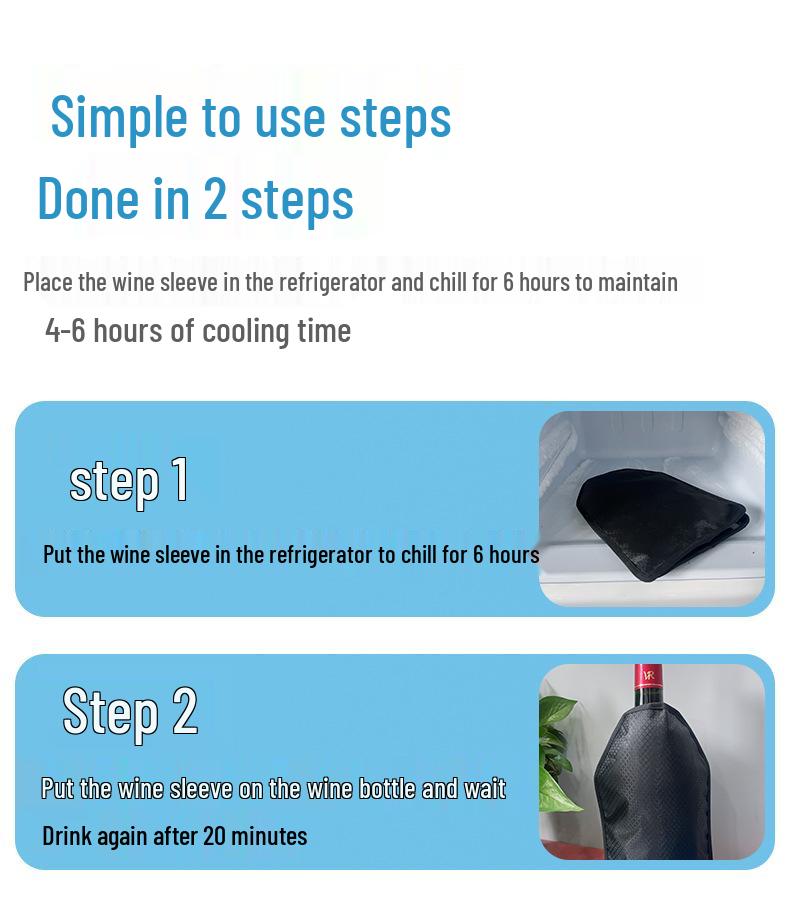 Cross-Border Cold Insulation Wine Sleeve: Gel Ice Pack for Hot/Cold Compress & Fresh Keeping, Customizable Polyester Bag