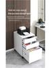 Steel Mobile Office Desk Cabinet with Three Drawers and Wheels
