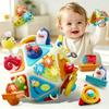 LONGET Musical Activity Toy with Lights and Finger Play Features