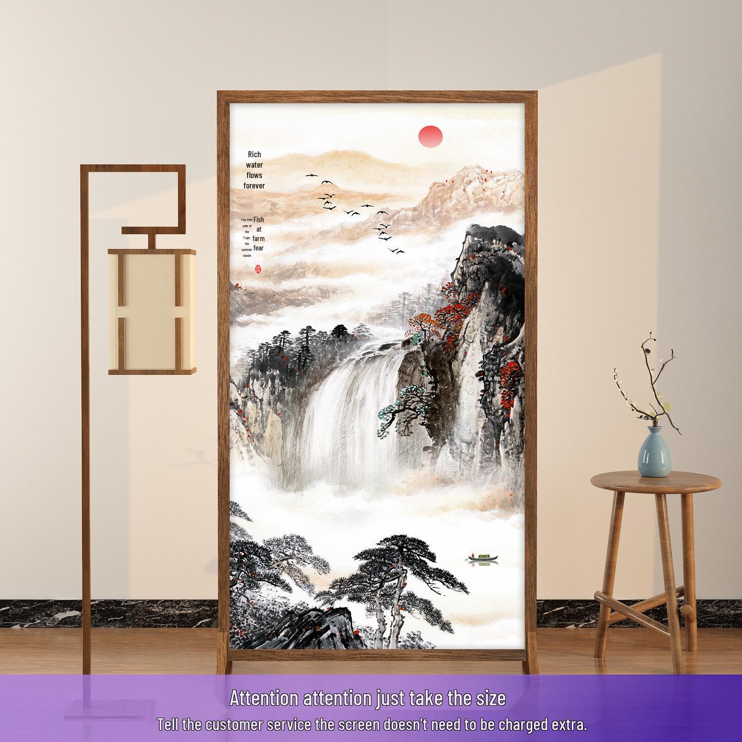 

Modern Wooden Partition Screen for Living Room and Hallway Decor Fully Assembled