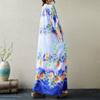 Short Sleeve Plus Size Vintage Floral New In Dresses for Women Casual Loose Maxi Long Summer Dress