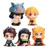 Demon Slayer Figure Q Version Sitting ToyTomioka Giyuu/Tokitou Muichirou/Mitsuri/Tanjirou/Obanai/Nezuko pvc Model Doll Xmas Gift