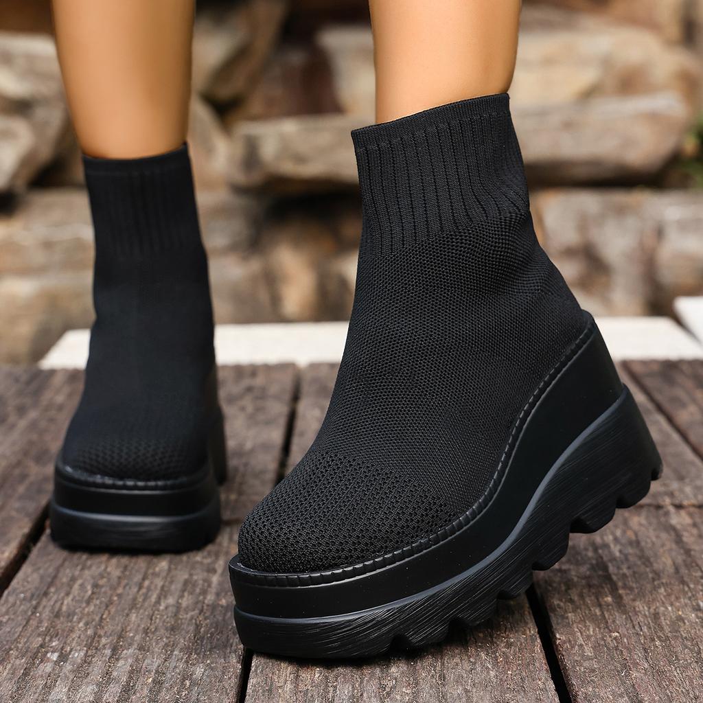 Women Boots Comfortable Lightweight Ankle Boots Spring Autumn Round Toe Casual Designer Shoes Women Zapatos De Mujer