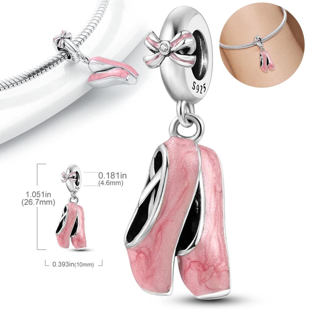 

Copper Beaded Lifestyle Running Sneaker Charms For Women Diy Original Bracelet Simple Fine Jewelry Making Gift