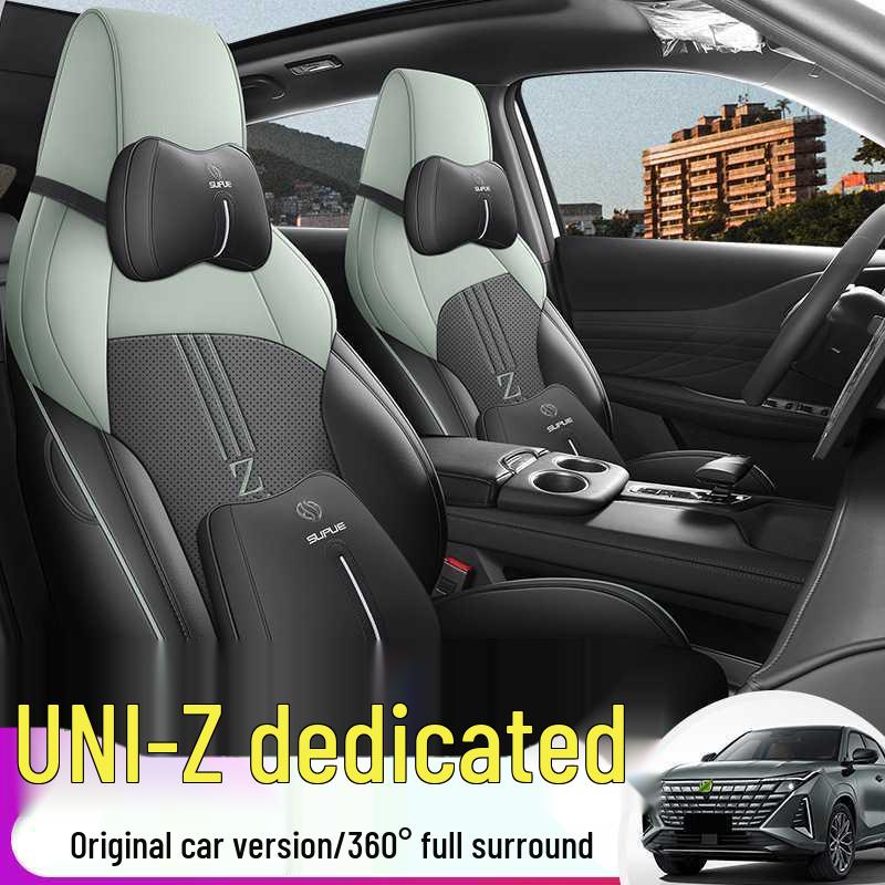 Changan UNIZ Leather Car Seat Cushion - New Model for Five-Seater, All-Season Use