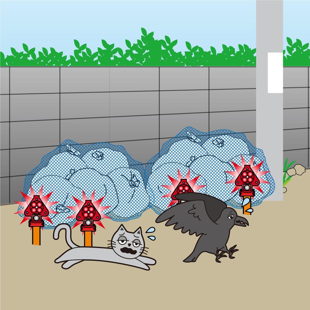 Takagi Intimidation King High-Power Flashlight with Sensor FLT-140R [For Security and Animal Prevention] [Powerful LED Flashing Light]