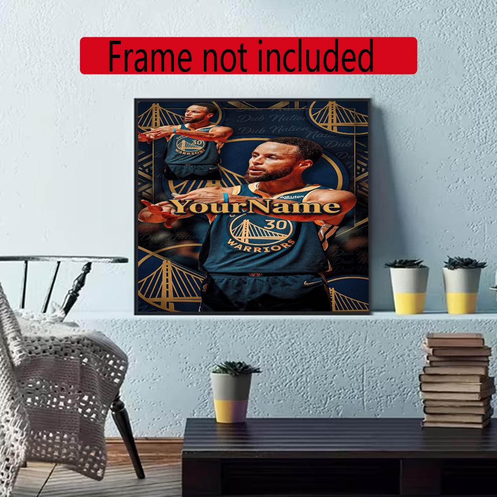 Curry Customize Your Name Diamond Painting Round Diamond Diy Frameless Holiday Artwork Suitable For Home Office Wall Decoration