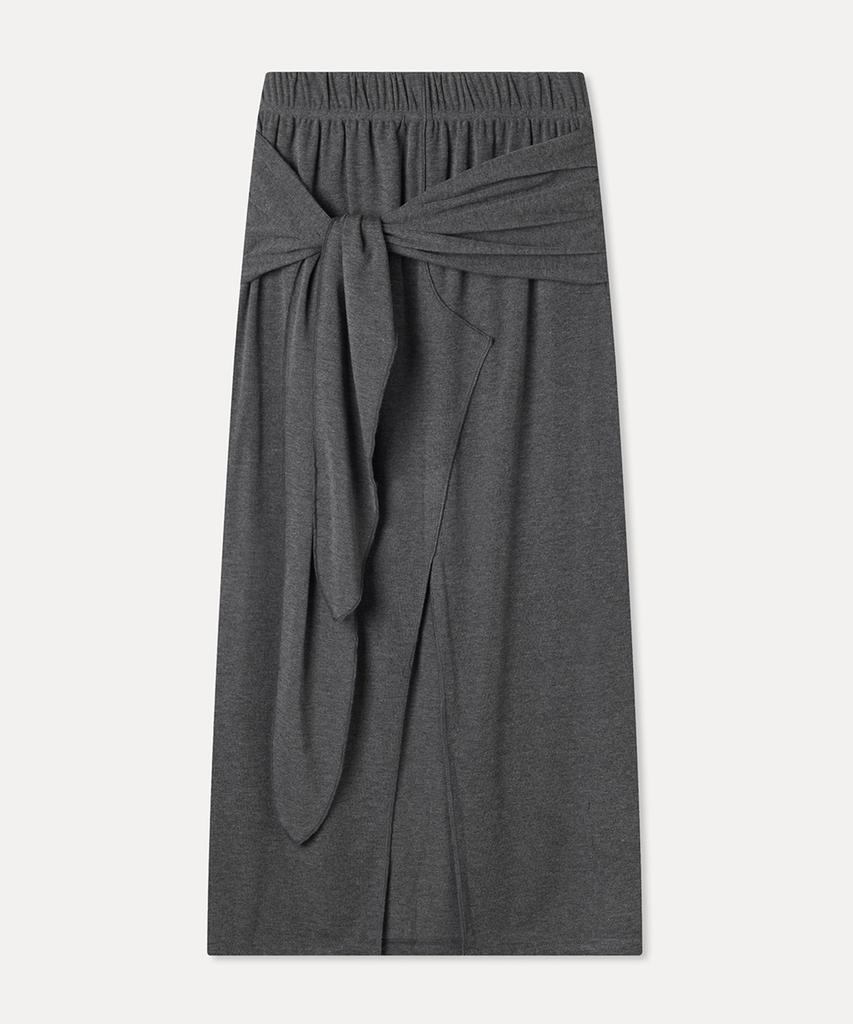 MIXXO Ribbon Tie Elastic Long Skirt_Miwwmg40Ms