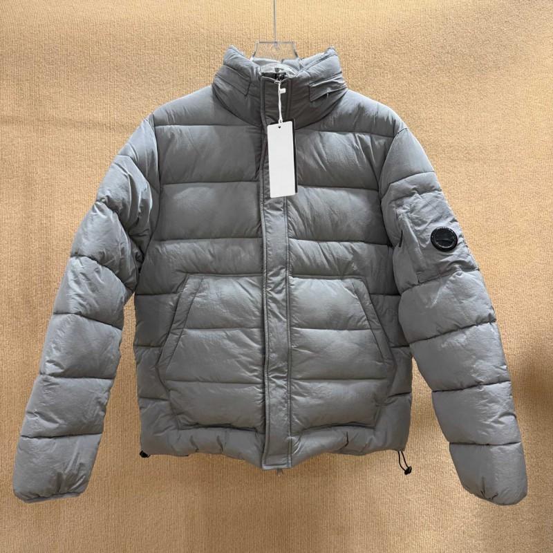 Mens Cotton Puffer Jacket With Patch Badge Hooded Loose Fit Streetwear Outdoor Winter Coat