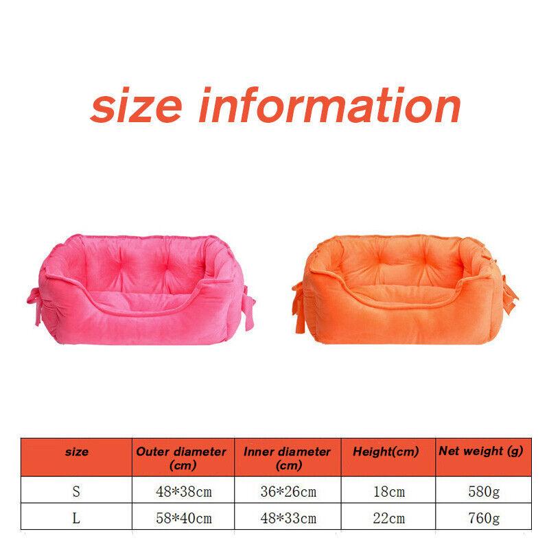 Dog Bed Pets Nest Soft Sofa Winter Warm House for Small Medium Dogs Cats Comfortable Sleeping Mat Multiple Colors