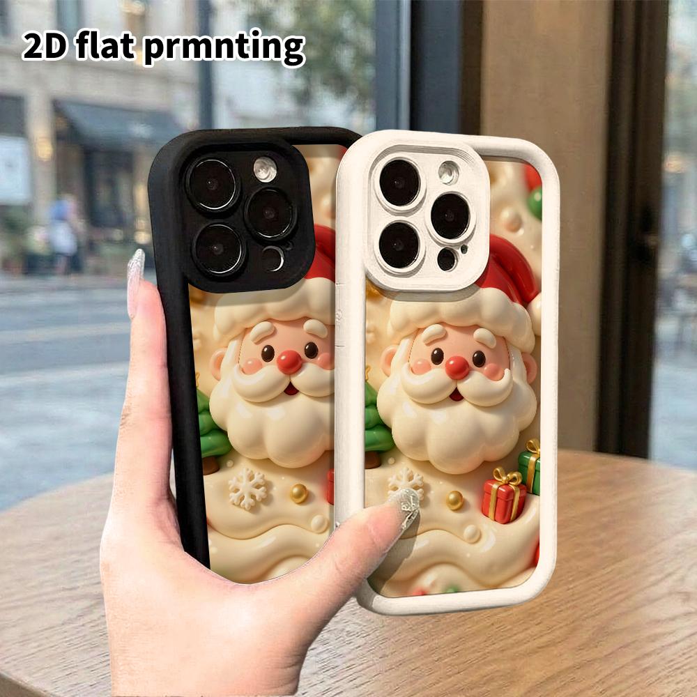Phone Case: 2D Flat Design Suitable for iPhone 18 17 16 15 14 13 Pro Protective Case, Warm and Soft, Perfect Christmas and Halloween Holiday Gift