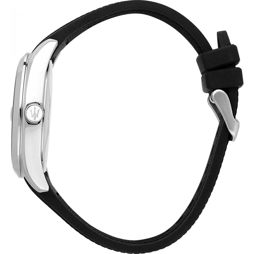 Maserati Attrazione Rubber Strap Black Dial Quartz R8851151004 Men's Watch