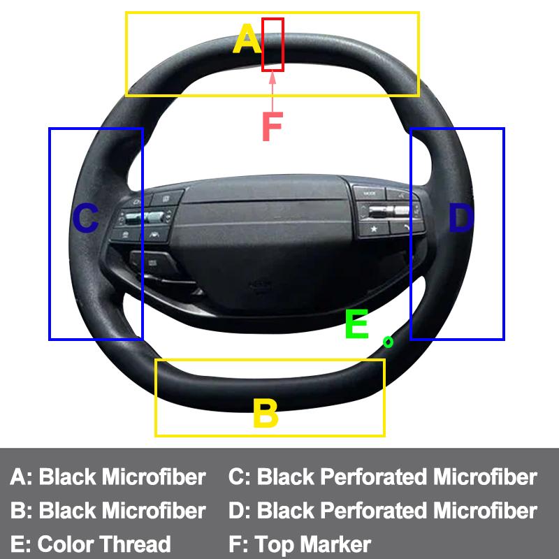 New DIY Hand Stitched Leather Steering Wheel Cover For Kia K4 2026 2026 2026 Classic Automobile Interior Modified Accessories