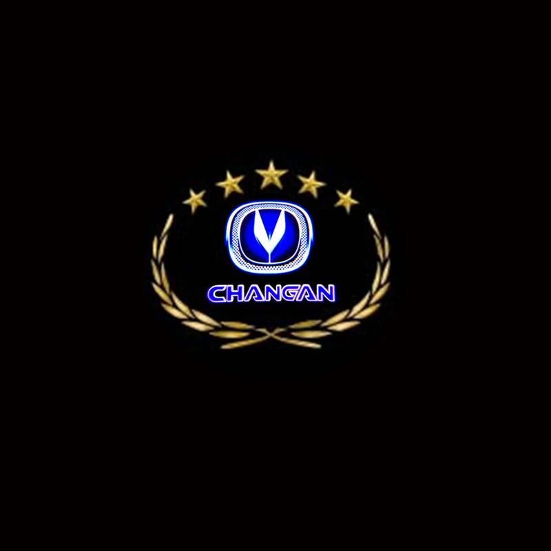 2PCS Led Car Door Laser Projector Light Ghost Shadow Welcome Lamp for Changan Logo CS95 CX70 CS15 CS35 CS75 Auto Accessories
