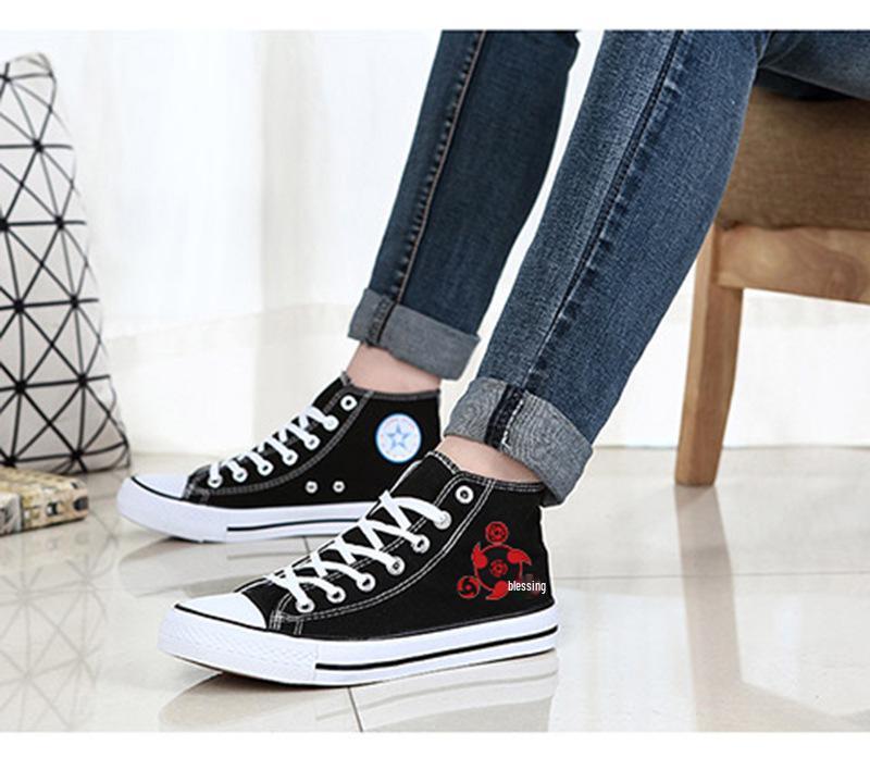 Scarpe da Ginnastica Alte in Tela Demon Slayer - Unisex Moda Cartoni Animati