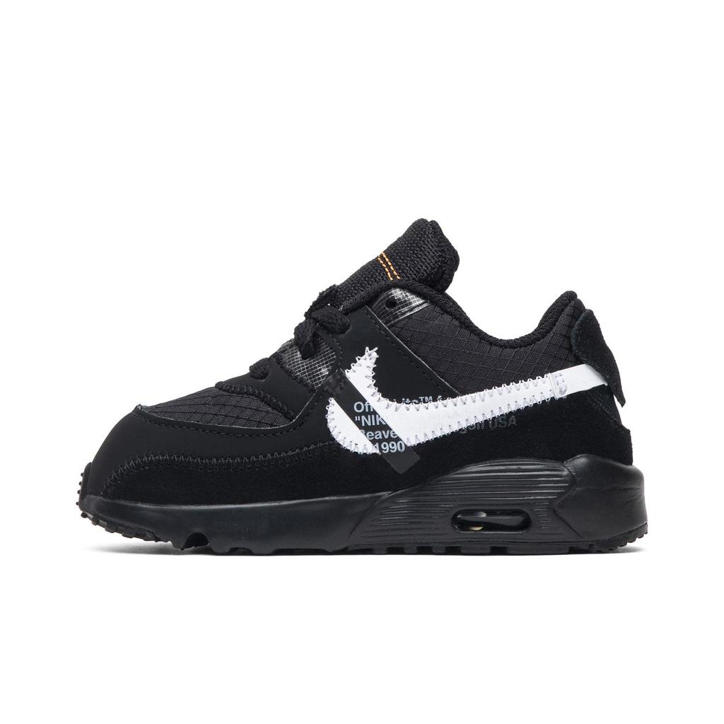 Nike Air Max 90 Toddler 'Black' (Unisex) Black / Black-Cone-White Toddler Shoes BV0852 001