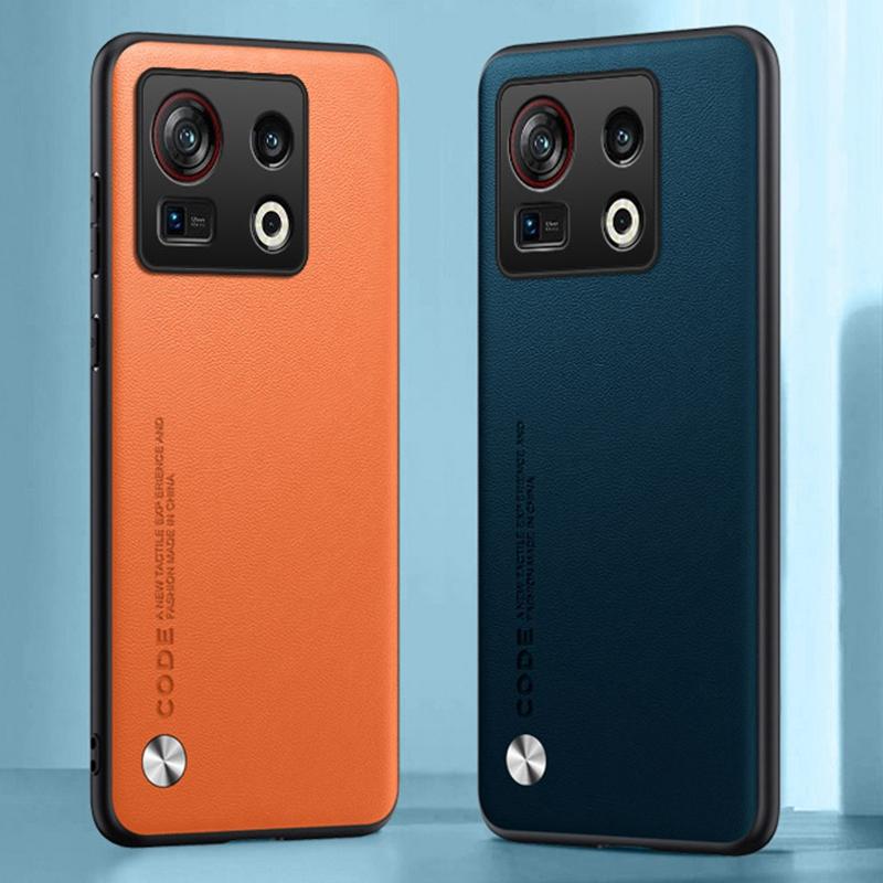 Luxus PU Lederhülle Für Nubia Z40S Pro Rückseite Matte Silikon Stoßfeste Schutz Handyhülle Für ZTE Nubia Z40S Pro 5G