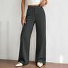 Women's Versatile Wide Leg Pants Business Casual Flattering Color for Work Commute