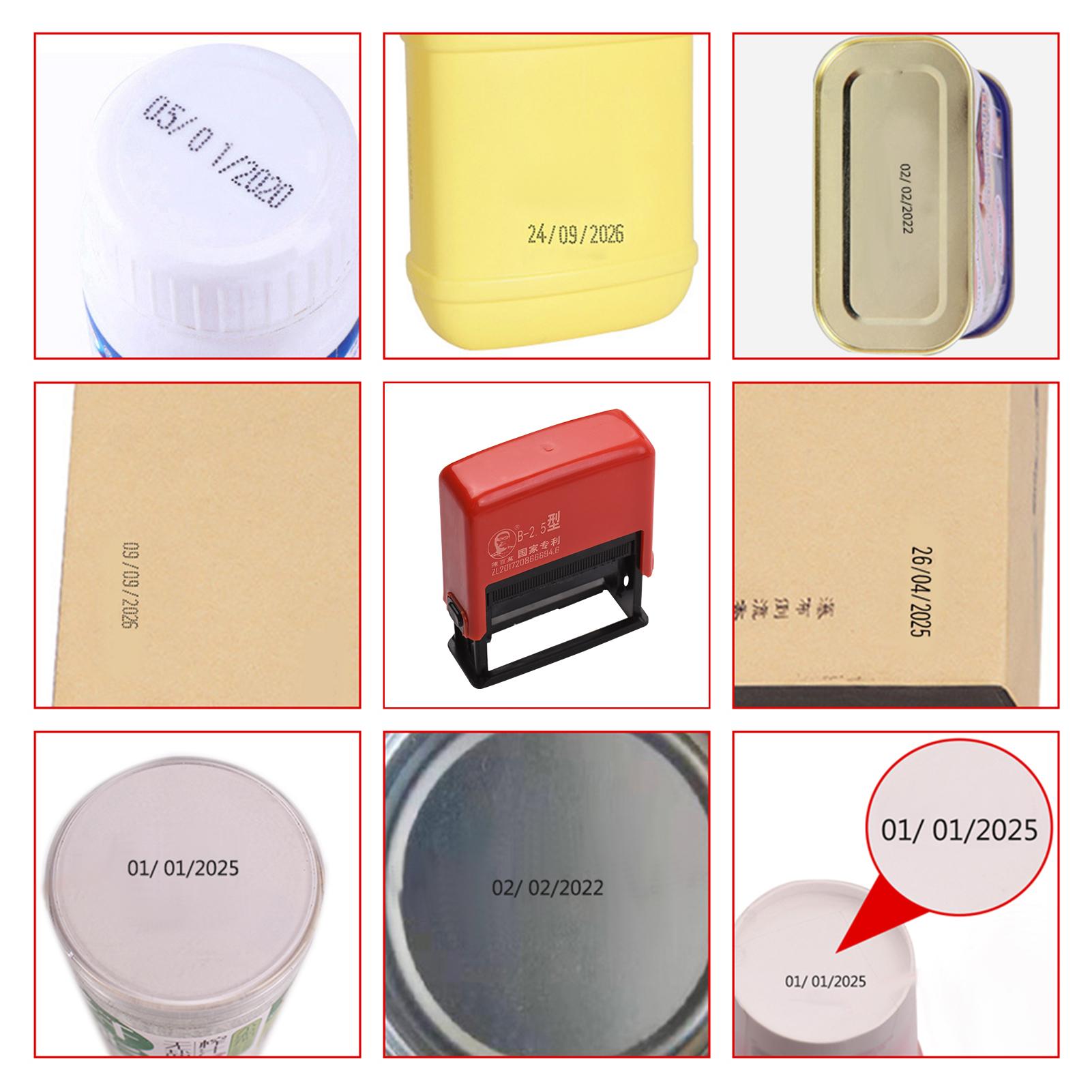 

Портативный ручной кодировщик Ручной принтер для проставления даты Чернила для печати даты для пищевых продуктов Пластиковый пакет Бутылка Металлические банки