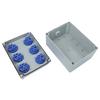 Shock Resistant Power Outlet 6x230V Socket Waterproof And Dustproof Flame-retardant Plastic Long-lasting Protection