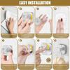 Stainless Steel Suction Cup Hooks Wall Mount Hanging Towel Rack Strong Suction Cup Holder  Mirrors