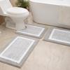 Black and White Minimalist Anti-slip Bathroom Foot Mat
