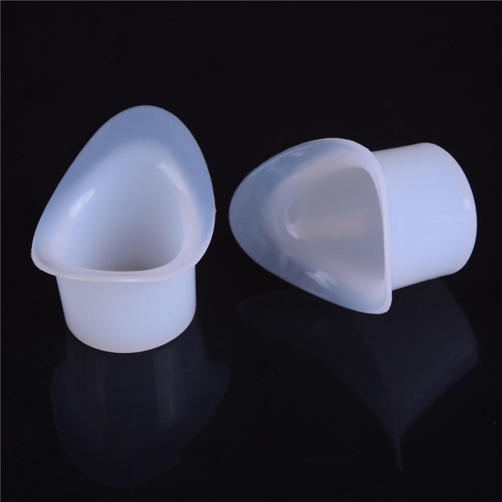 2Pcs Silica Gel Eye Flush Cups First Aid Wash Bath Plastic Cups