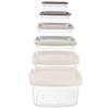 6x Kitchen Containers for Food Food Products Container Set